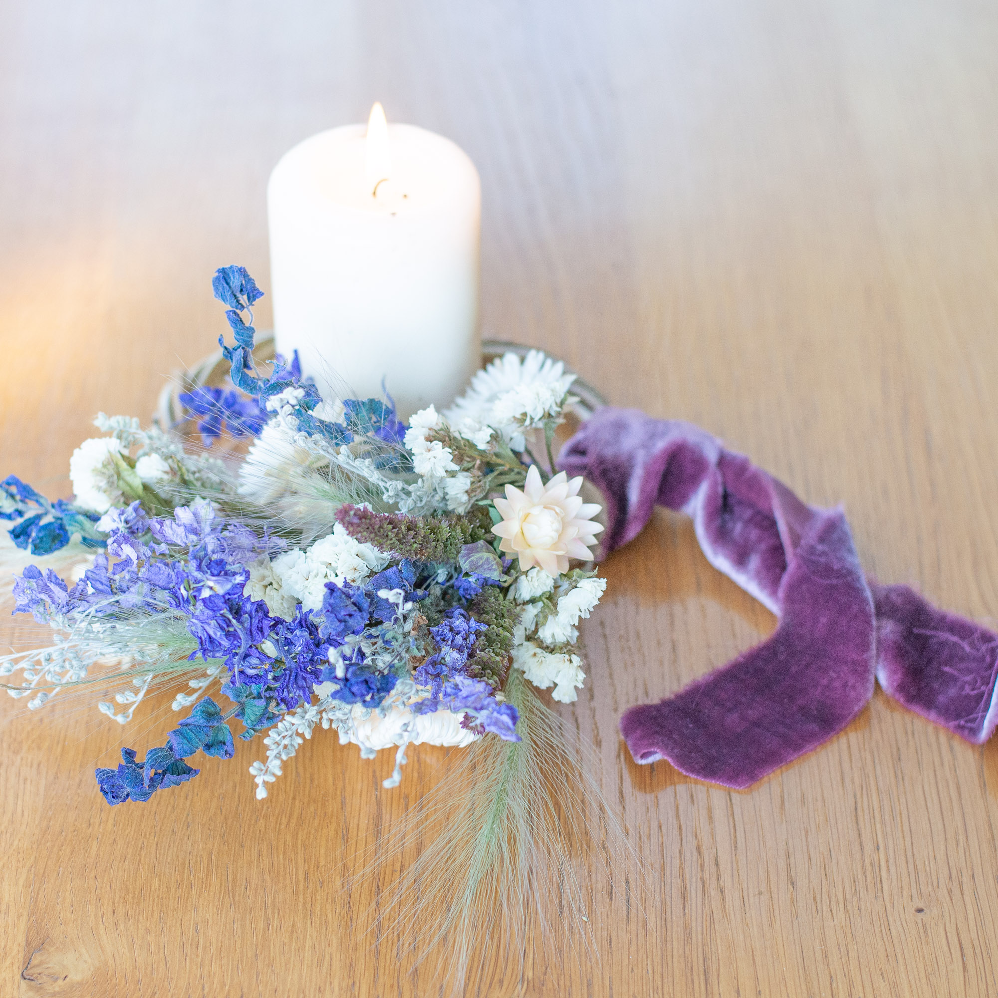 Mini Wreath - Blues & Purples - Image 3