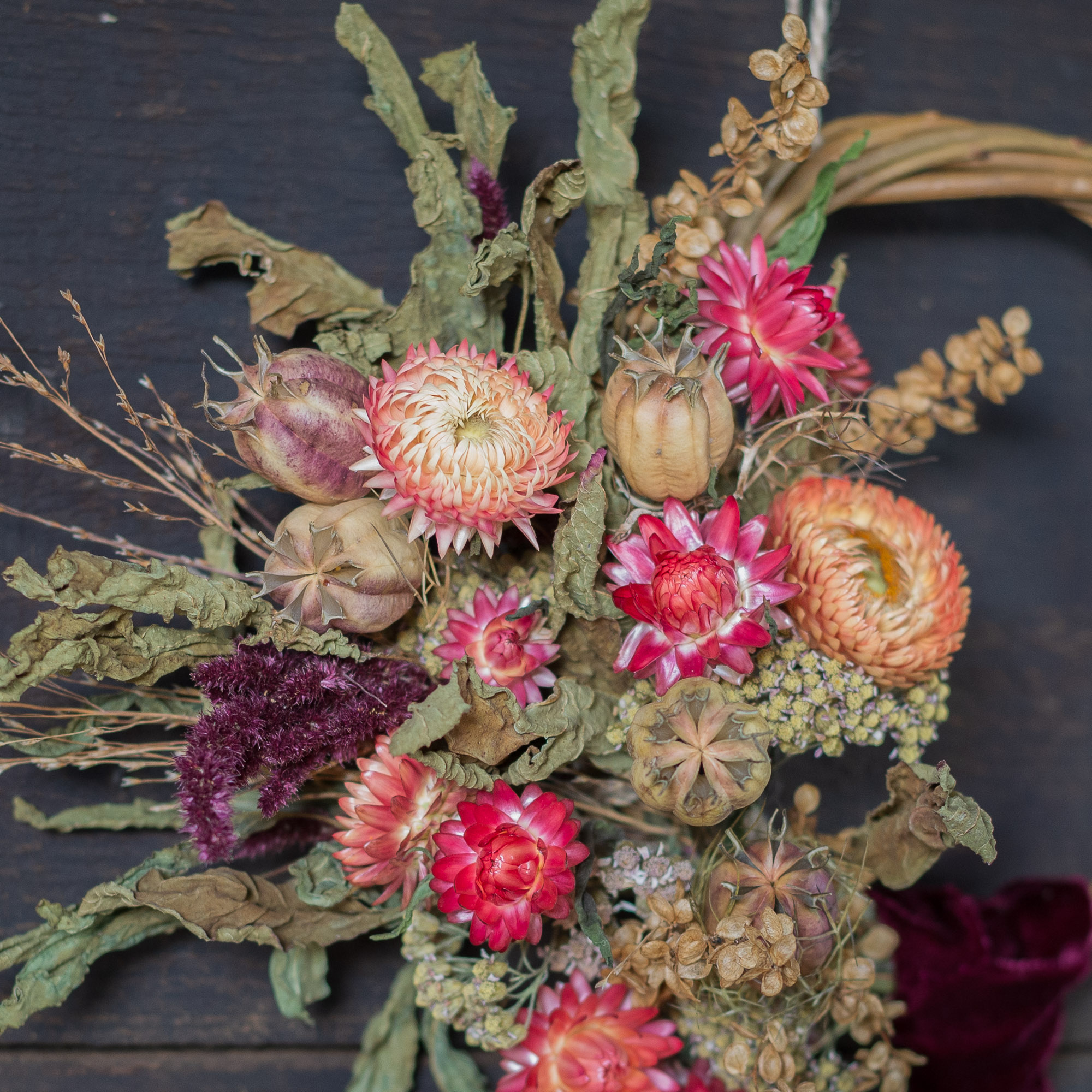 Mini Wreath - Orange & Red - Image 2